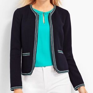 Talbots zipper front dress jacket  , size 10